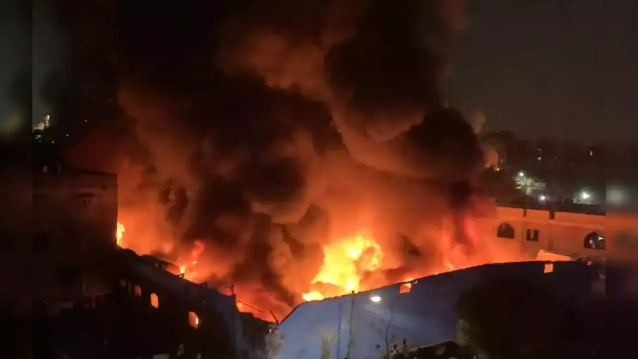 Major fire breaks out at newtown