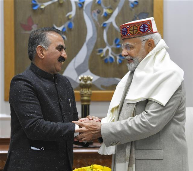 Himachal CM Sukhu met PM Modi