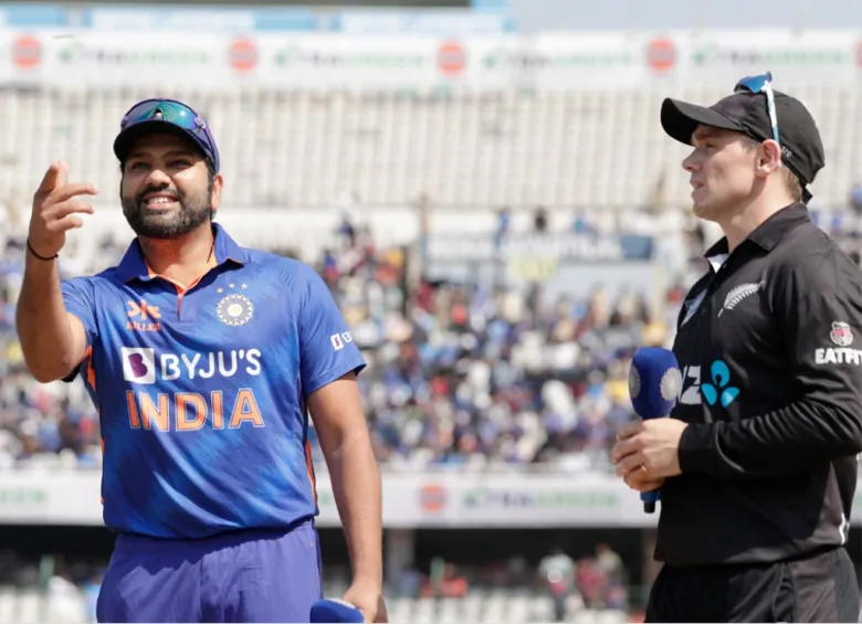 New Zealand won the toss and put India in to bat