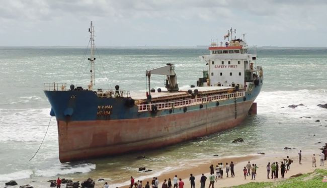 Bangladeshi ship stuck in Falta