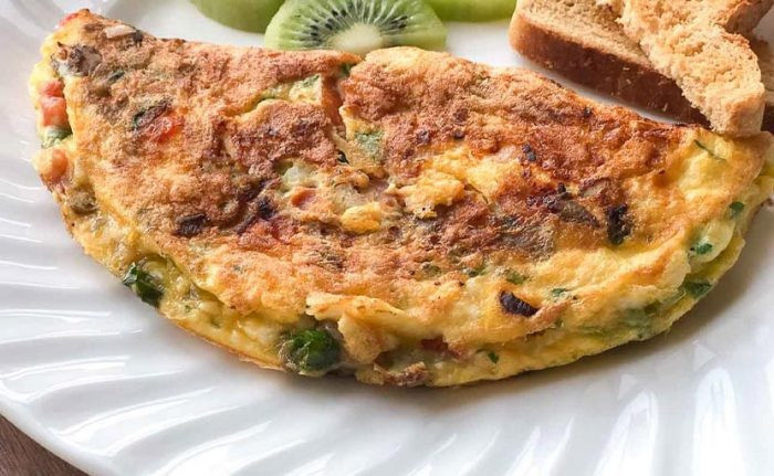 Mushroom Masala Omelet