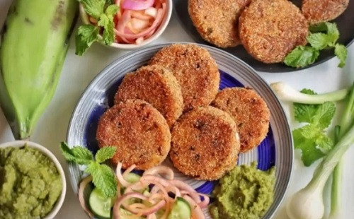 Chire and Kale cutlets