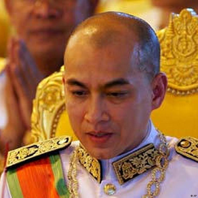 King Norodom Sihamni of Cambodia visits India