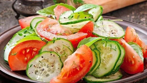 Tomato and Cucumber