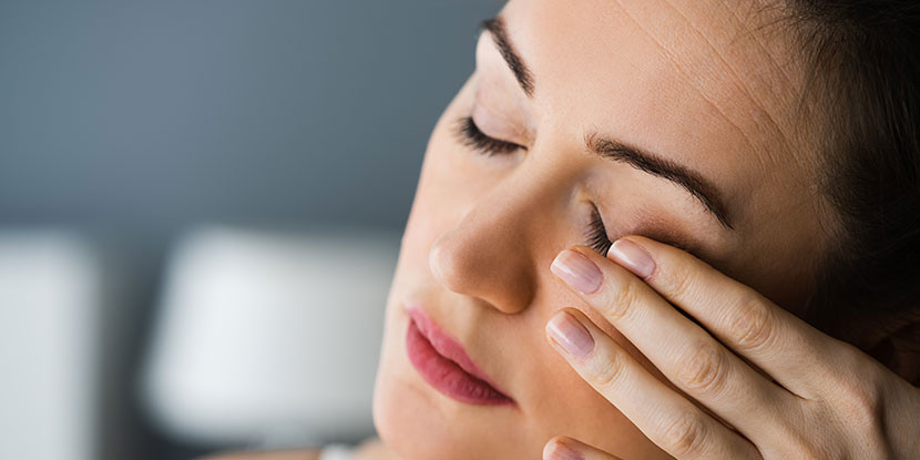 Find out what happens when a woman's right eye twitches