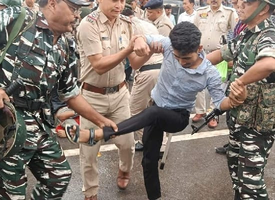 Many picketers were arrested in various places including Agartala