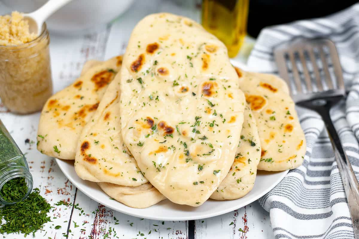 Here is the recipe for making soft fluffy garlic butter naan