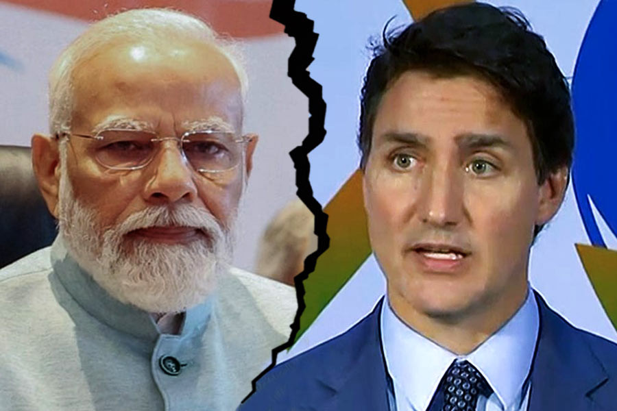 Indian Prime Minister Narendra Modi (left), Canadian Prime Minister Justin Trudeau (right)
