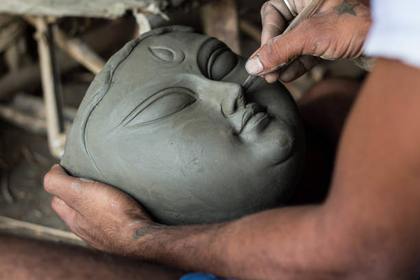 Making of Durga Murti (Symbolic Picture)