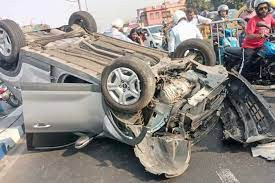 Car Accident on Maa Flyover