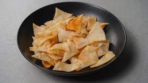 Yummy chips made with rice flour and egg