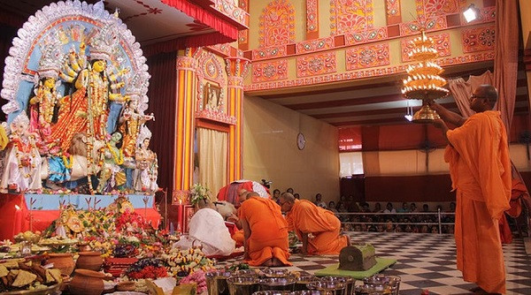 Glimpse of Sandhi Puja at Belur Math (File Picture)