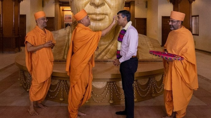 Rishi Sunak's visit to Akshardham Temple (Collected)