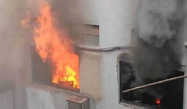 A fire broke out in a bank in Madurai, Tamil Nadu