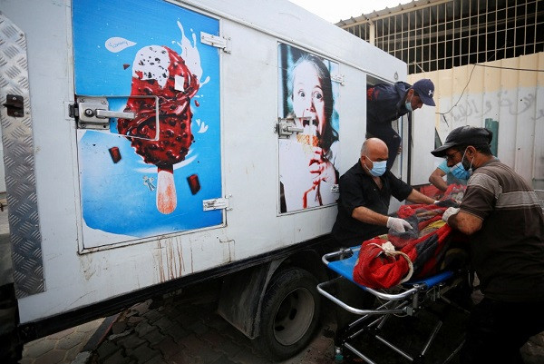 There is no place for graves, bodies are being stored in ice cream trucks in Gaza