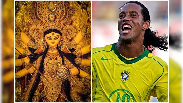 Ronaldinho is coming to Tilottama Mata on Durga Puja