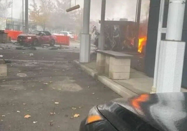 Car explosion near Niagara Falls