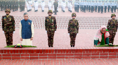 Bangladesh President Mohammad Sahabuddin and Prime Minister Sheikh Hasina