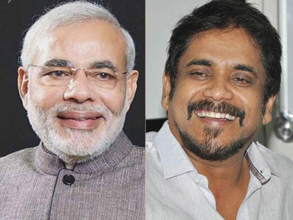 Narendra Modi - Nagarjuna (File Picture )