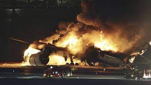 Japanis Aircraft Catch Fire (Symbolic Picture)