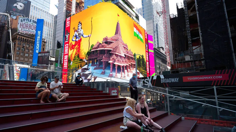 Ayodhya Ram Temple Consecration Shown At Times Square (Symbolic Picture)