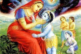 Lord Rama became Krishna, the 'son' of Yashoda and Devaki