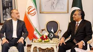 Iran's Foreign Minister Hossein Amir Abdullahian and Pakistan's Foreign Minister Jalil Abbas Jilani