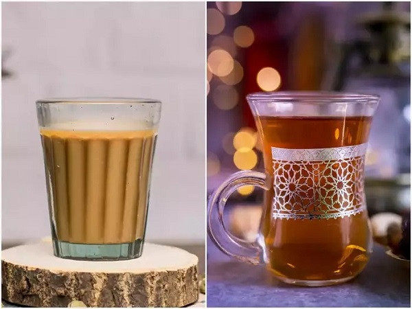 Milk Tea Vs Black Tea (Symbolic Picture)