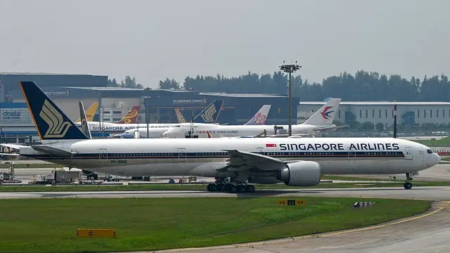 Some of the aircraft of Singapore Airlines