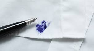 Ink stains will be removed from clothes in few minutes