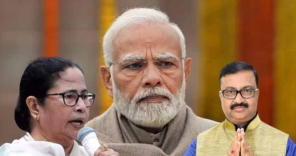 Mamata Banerjee, Narendra Modi & Babun Banerjee (File Picture)