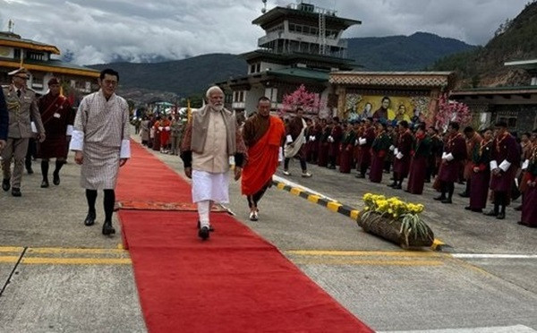 After successful visit to Bhutan, PM Modi leaves for motherland