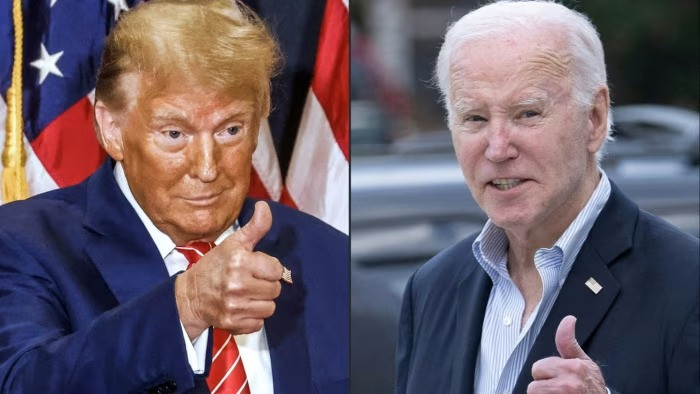 Joe Biden and Donald Trump