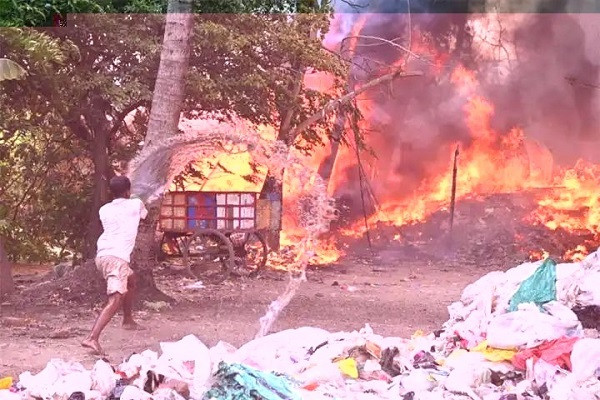 Fire breaks out Gurugram landfill