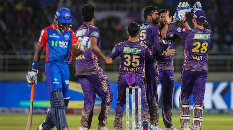 Big win over Delhi, Kolkata Knight Riders go top