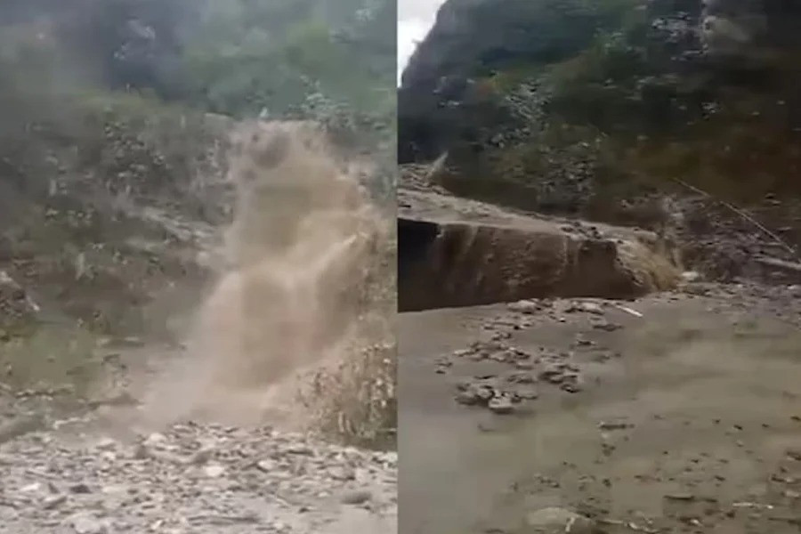 Terrible landslides in Arunachal