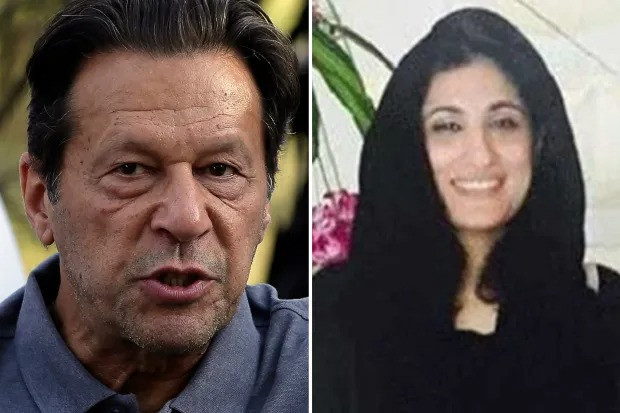 Imran Khan and his wife Bushra Bibi