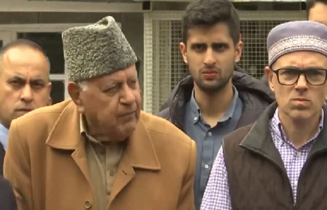 Farooq and Omar's exercise of voting rights, father and son all criticized BJP