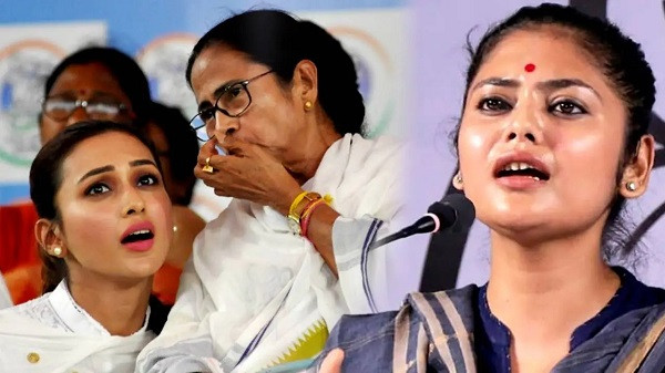 Mimi Chakraborty, Mamata Banerjee & Sayooni Ghosh (File Picture)