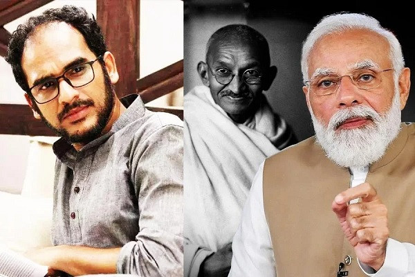 Rittick Chakraborty, Mahatma Ganghi & Narendra Modi (Sample Picture)