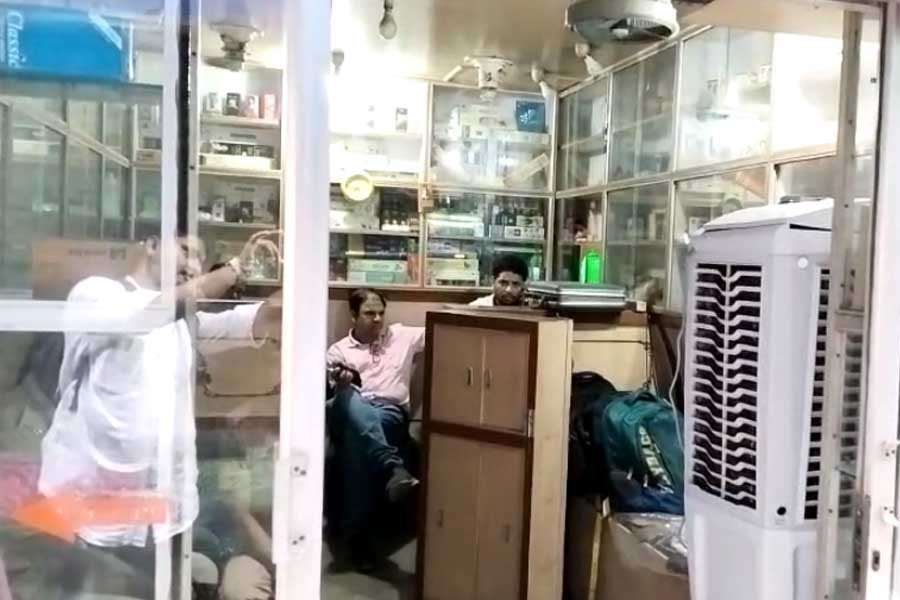 Income tax audit is going on in this shop