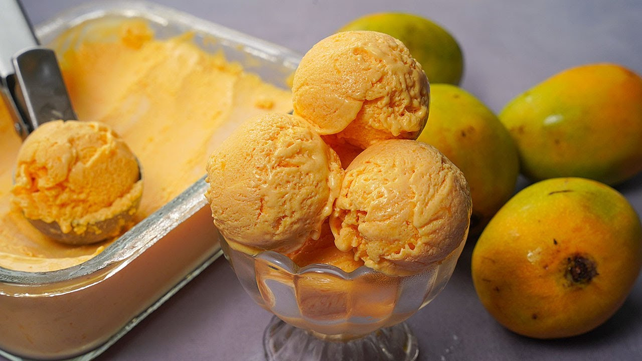 Make this delicious mango ice cream in summer
