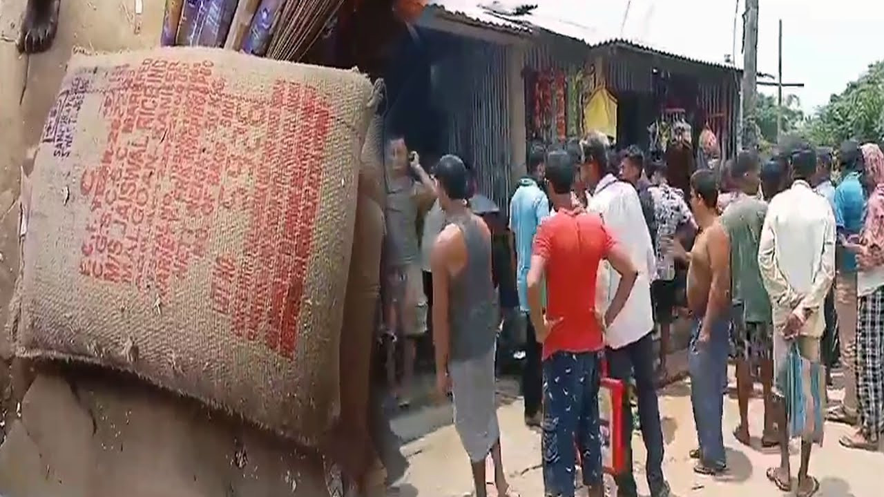 Two teachers were caught by a mob while selling mid-day meal rice in the market in Tripura's Bamutia