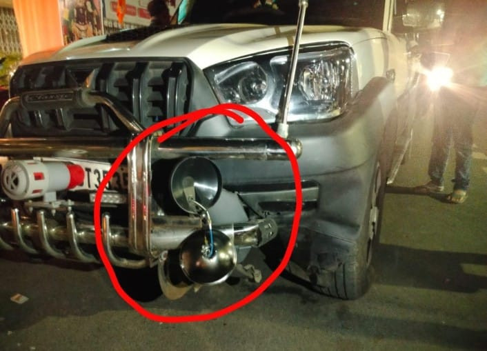 Alleged attack on Shankudev Panda's car in Kanthi's Chandipur.