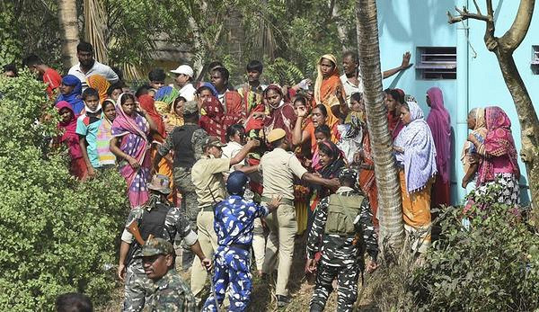 In Nandigram, there is a complaint of breaking the temporary bridge on the road to Boothe