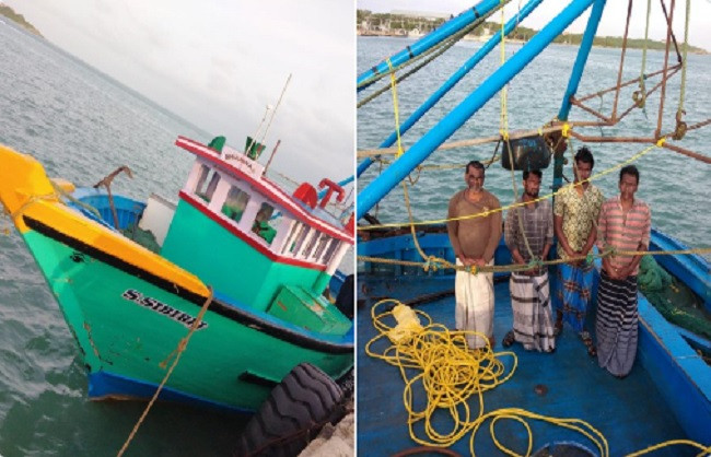 4 Tamil Fisherman apprehanded