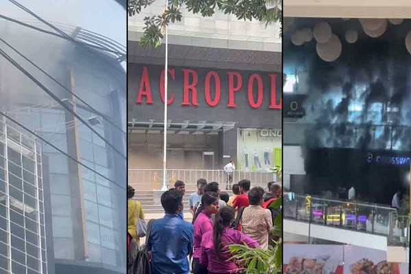 A sudden devastating fire in Kasba Acropolis Mall!