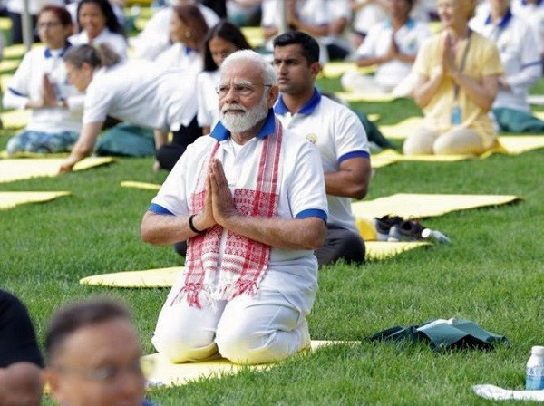 PM Modi during yoga (File Picture)