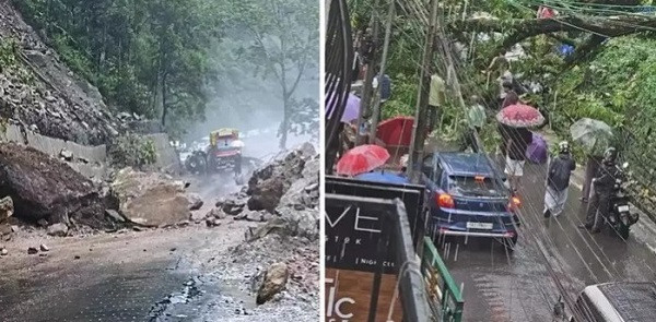 National highway 10 blocked due to collapse! Road to Darjeeling closed