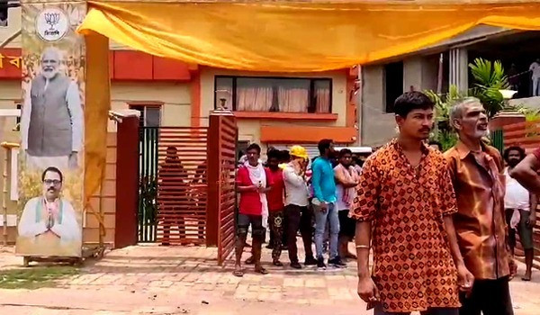 BJP party office vandalized